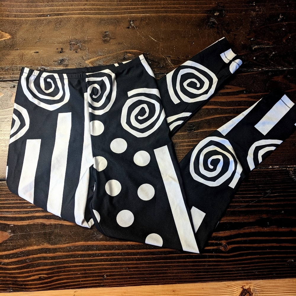 Gottex | Black and White Graphic Leggings